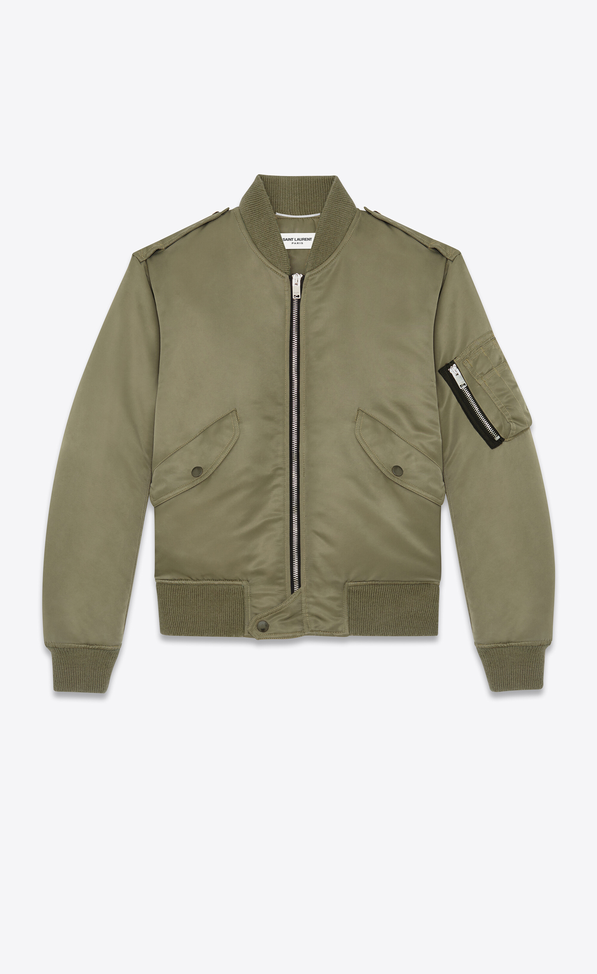 Bomber Jacket In Nylon Saint Laurent United States Ysl Com