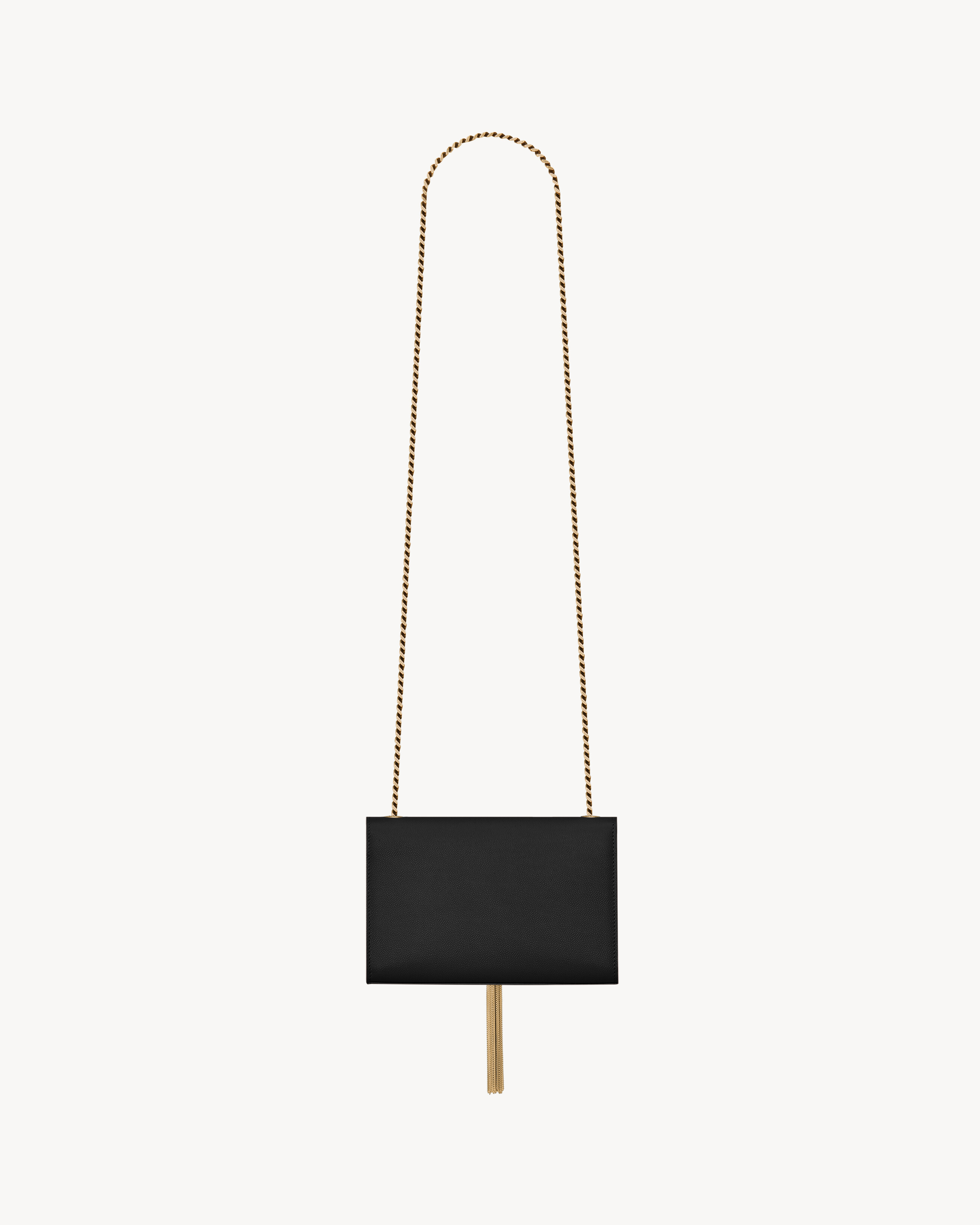 KATE SMALL TASSEL IN GRAIN DE POUDRE EMBOSSED LEATHER
