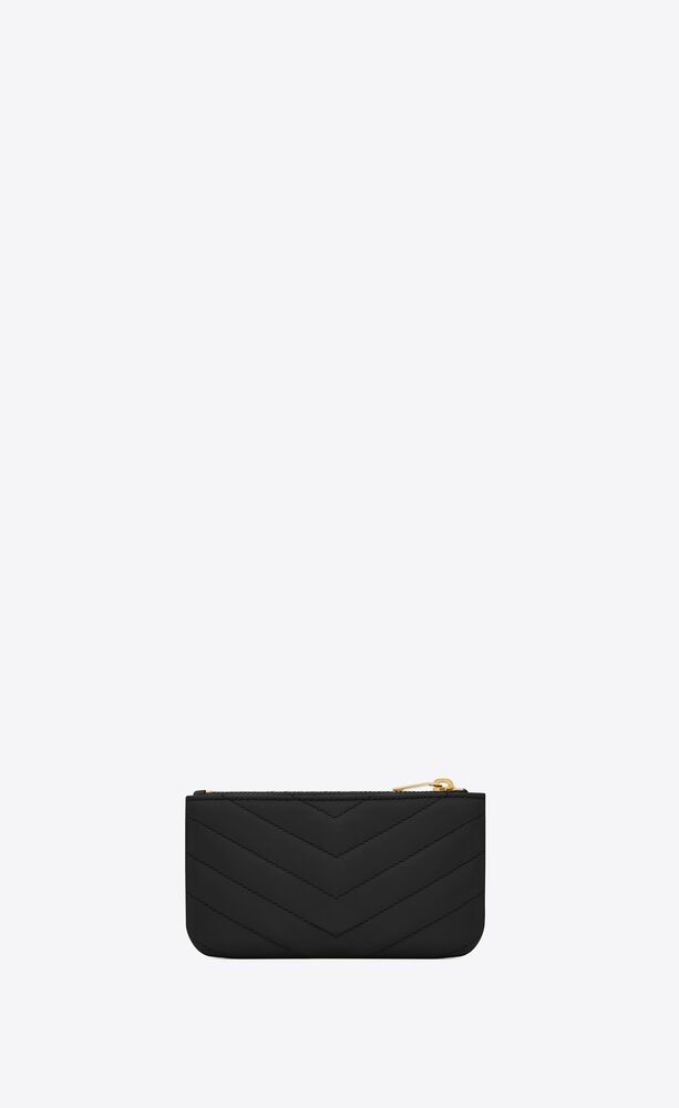 Triangle YSL Quilted Pouch Key Chain