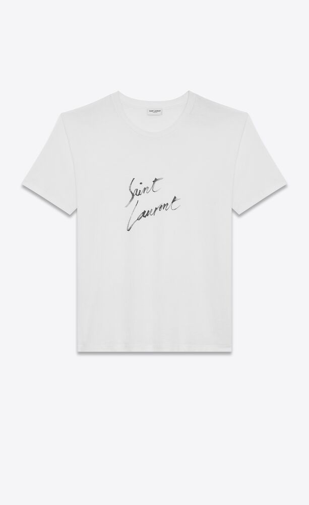 saint laurent signature tee