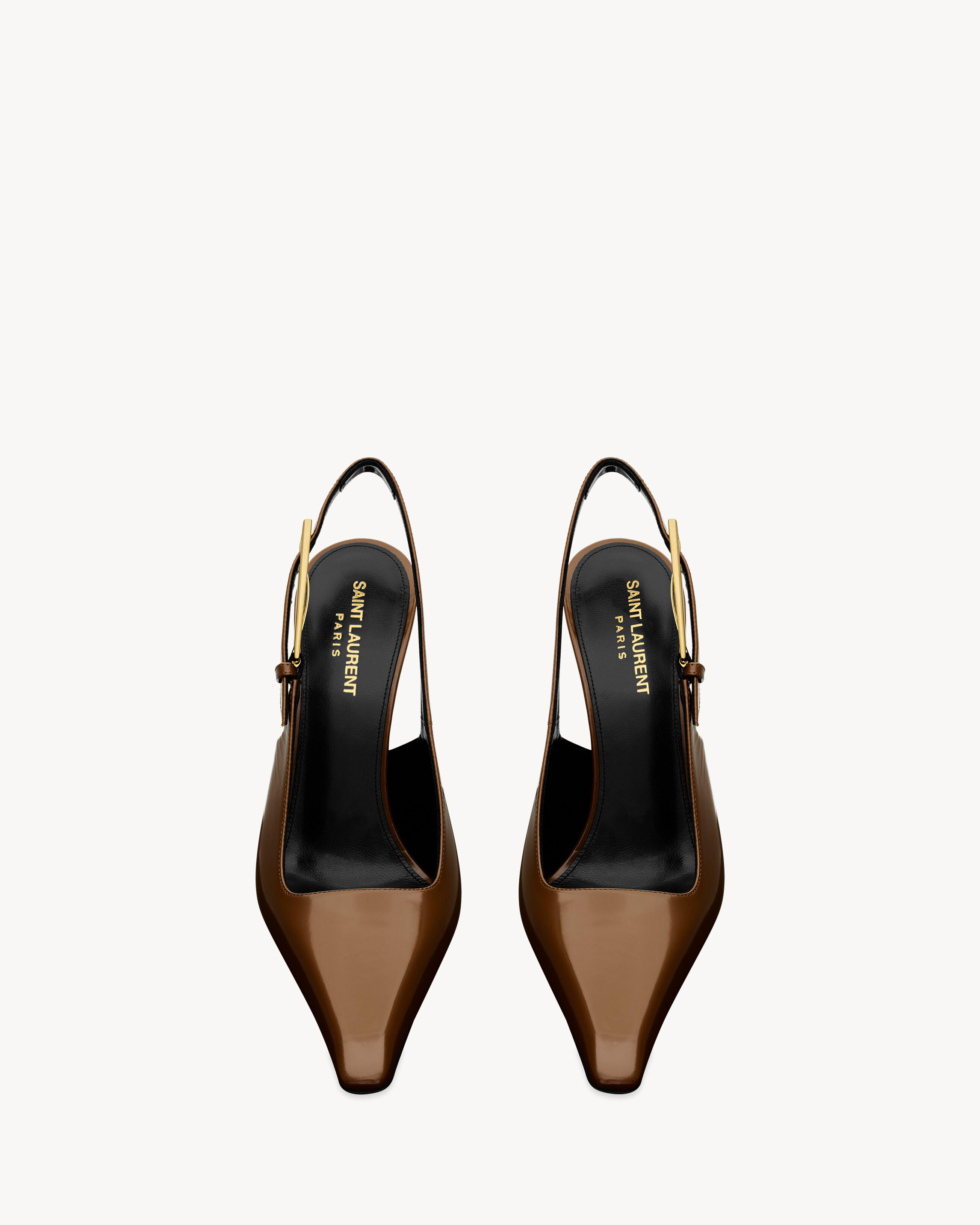 LEE slingback pumps in glazed leather
