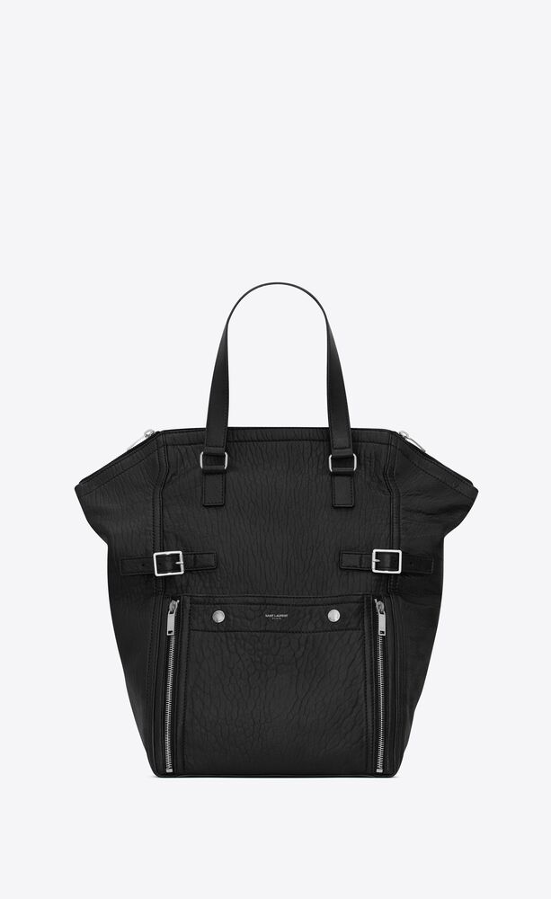 downtown tote bag in lambskin leather