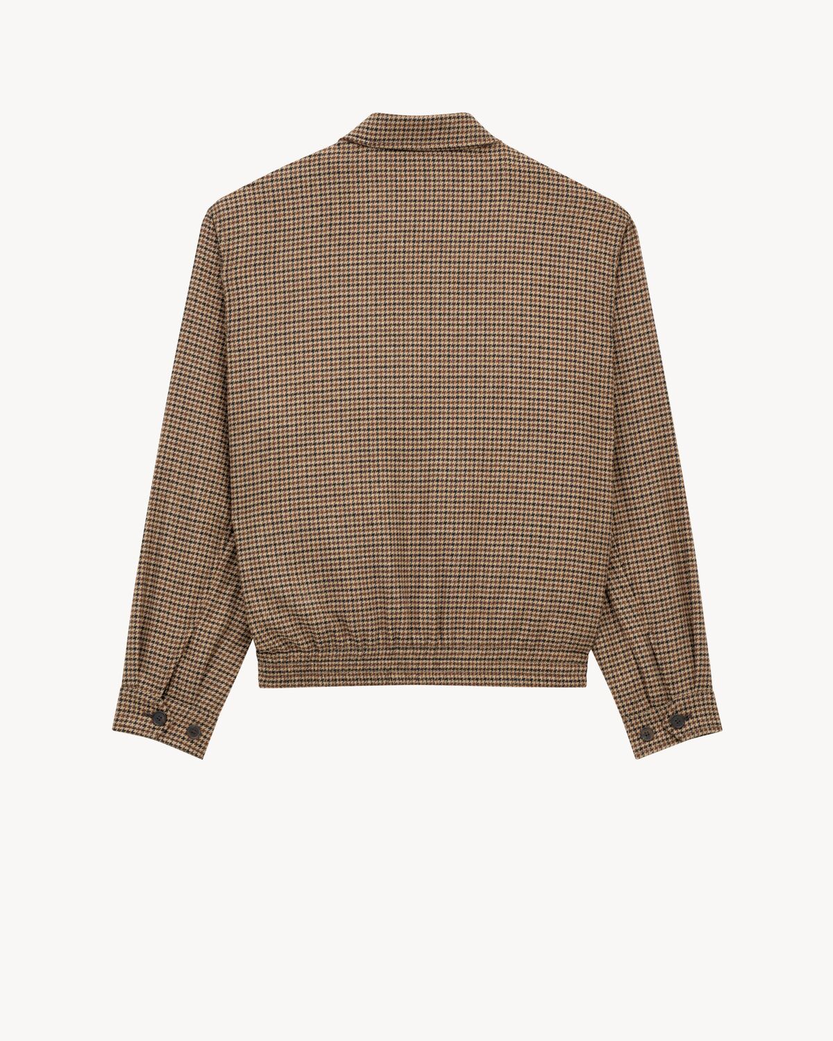 wattierte jacke mit puppytooth-muster