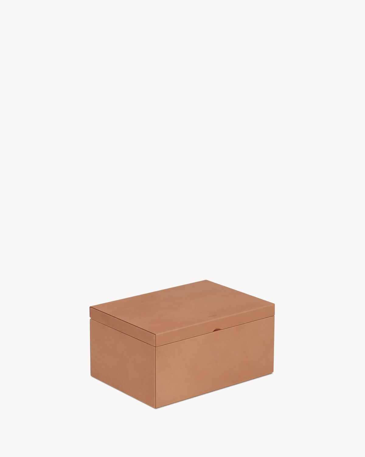 BOX IN VEGETABLE-TANNED LEATHER