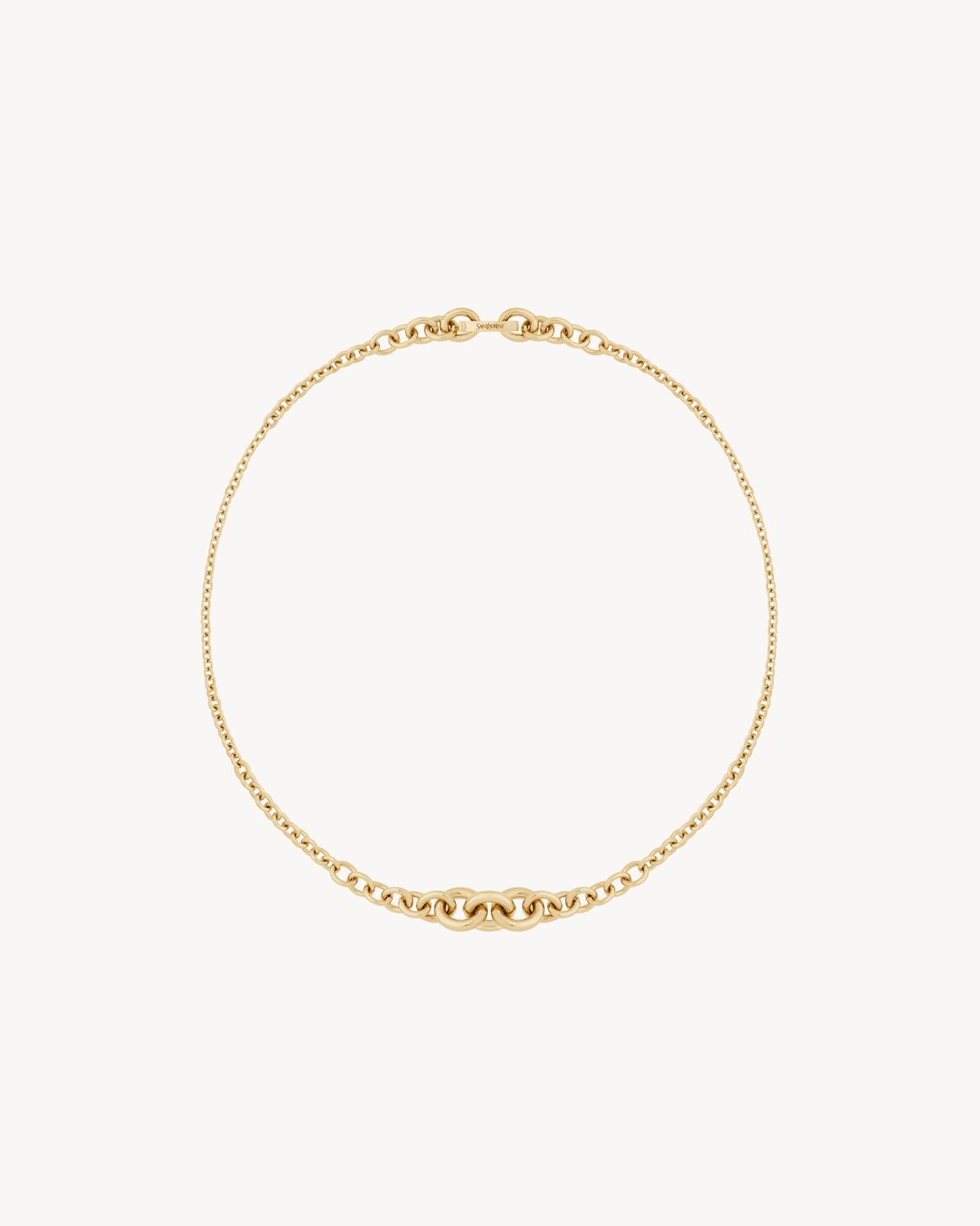 graduated chain necklace in 18k yellow gold