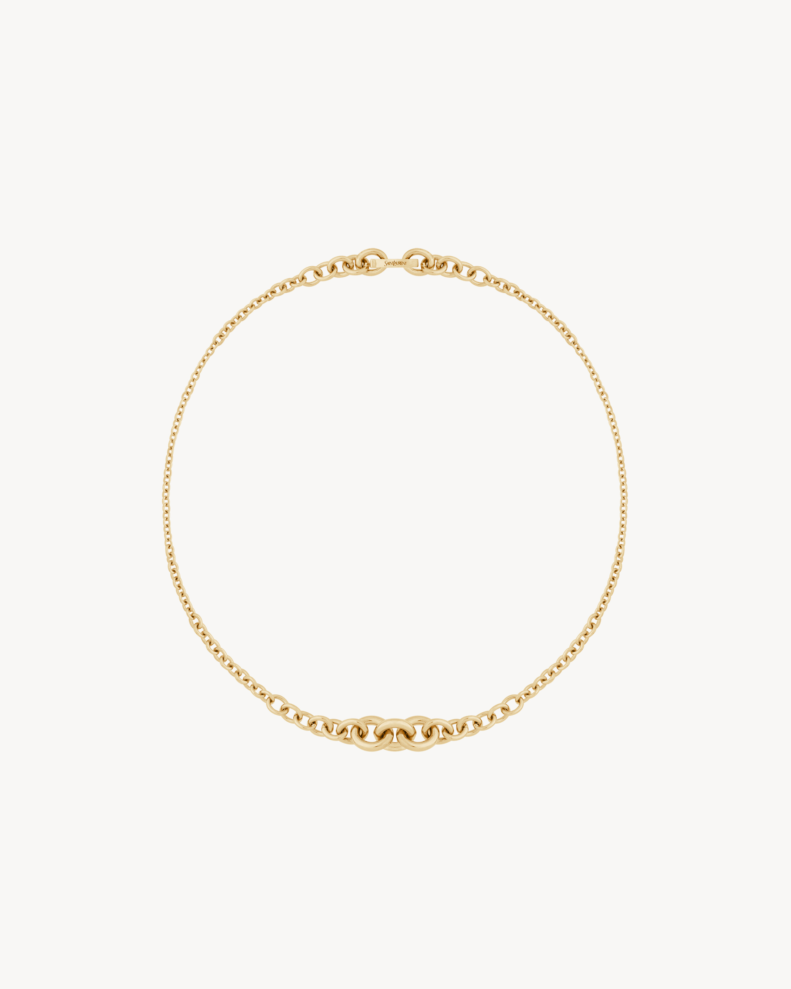 graduated chain necklace in 18K yellow gold