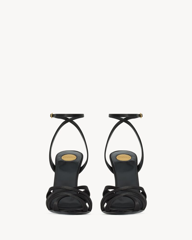 CHANDELLE sandals in satin crepe