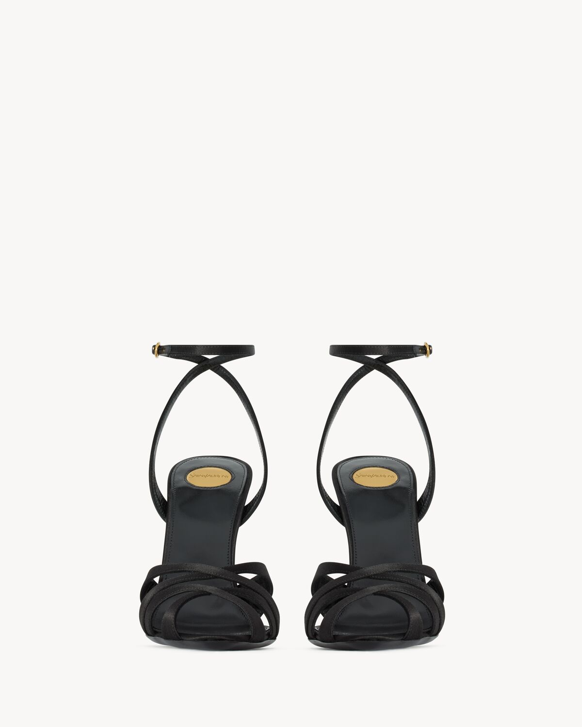 chandelle sandals in satin crepe