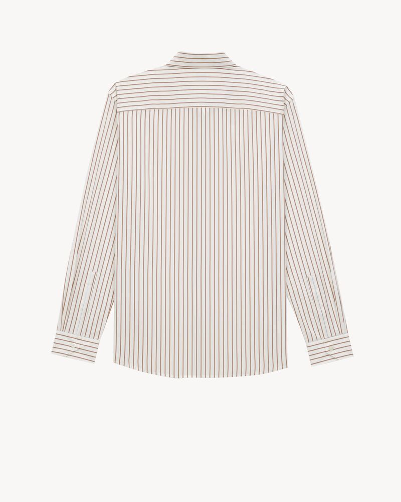 CASSANDRE shirt in striped cotton poplin