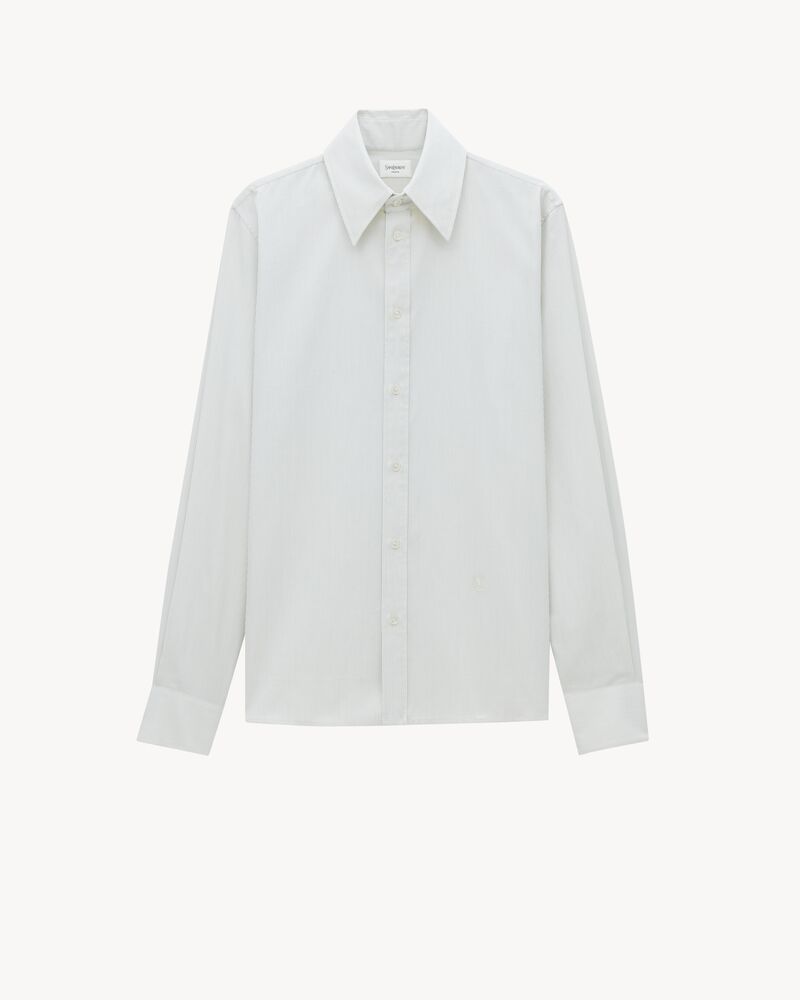 CASSANDRE shirt in hairline-stripe cotton poplin