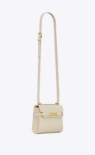 Saint Laurent Manhattan Mini Calfskin Crossbody Bag