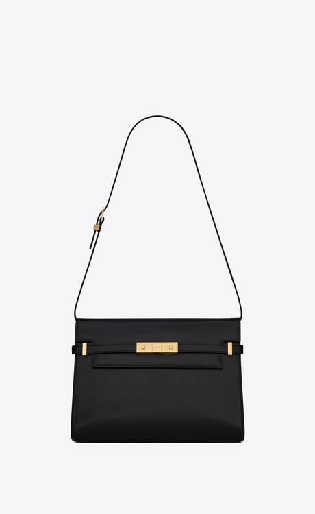 Manhattan small shoulder bag in box Saint Laurent leather | Saint ...