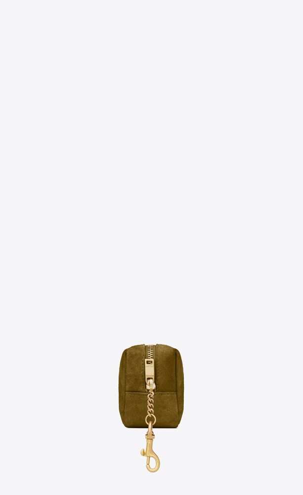 Jamie cube charm in suede and lambskin | Saint Laurent | YSL.com