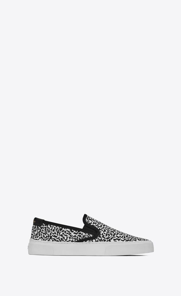 venice slip-on sneakers in sparkle-print canvas