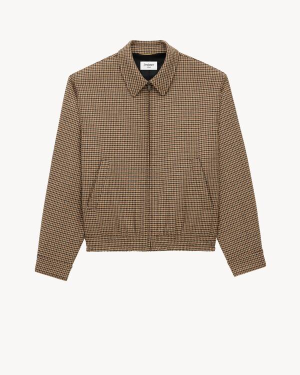 パデッドジャケット（千鳥格子） | Saint Laurent サンローラン