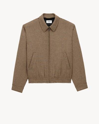◆Saint Laurent 20AW 最新作◆ 千鳥格子ダブルジャケット ◆赤 パデッドジャケット（千鳥格子） | Saint Laurent サンローラン