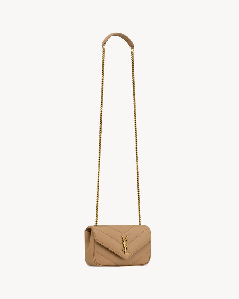 LOULOU MINI 20 IN WHITE SHEEPSKIN GOLD HARDWARE