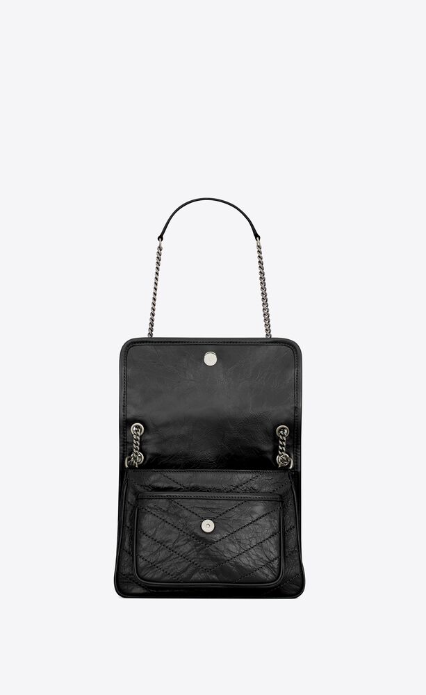 Baby monogramme leather handbag Saint Laurent Black in Leather - 31493660