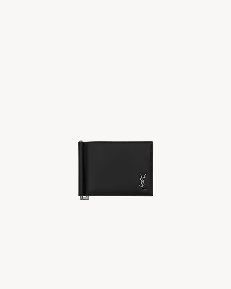 TINY CASSANDRE Bill clip wallet in matte leather