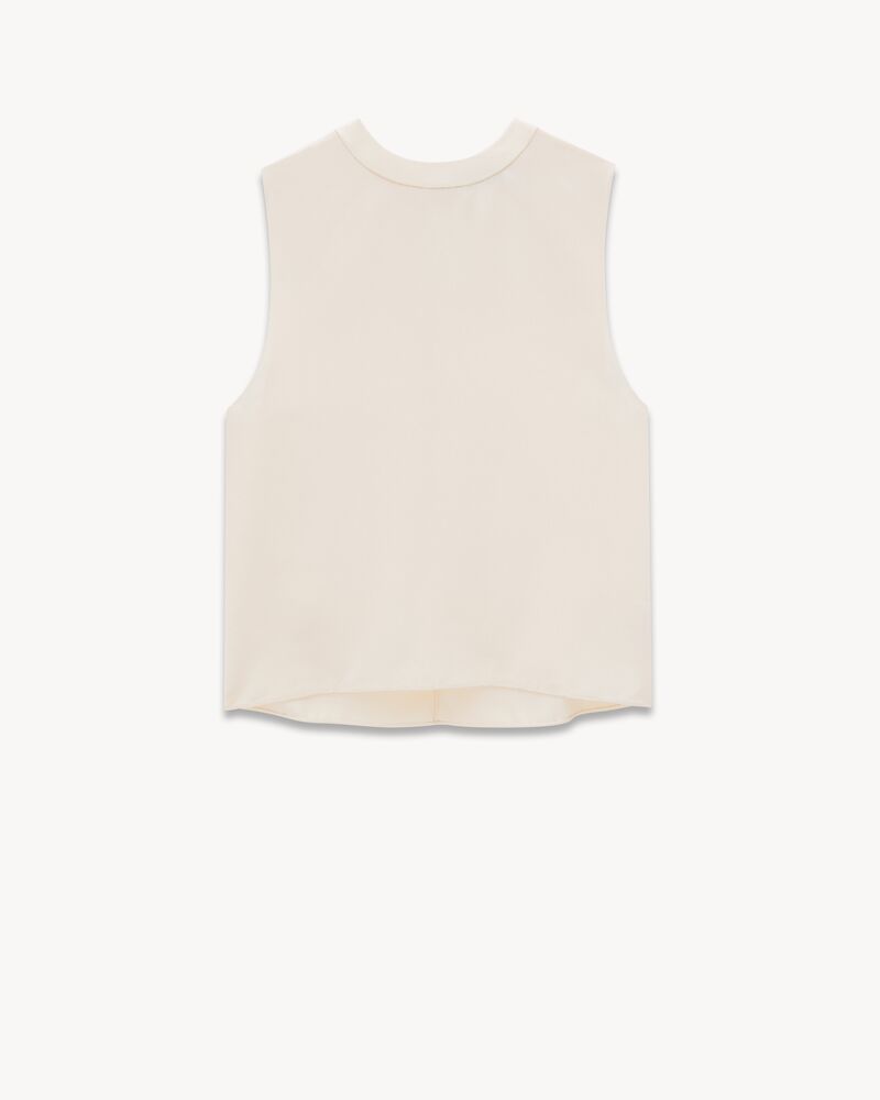 tank top in silk satin