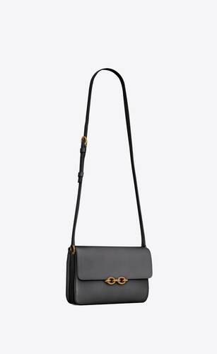 le maillon satchel in smooth leather