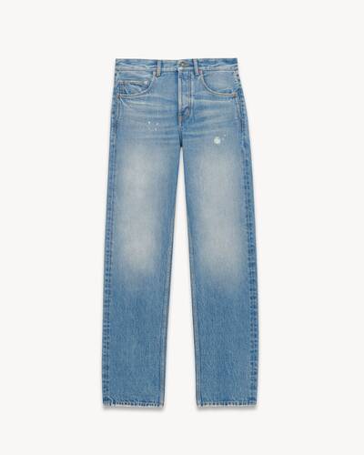 long extreme baggy jeans in lake medium blue denim