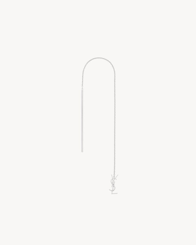 CASSANDRE drop earring in 18K grey gold