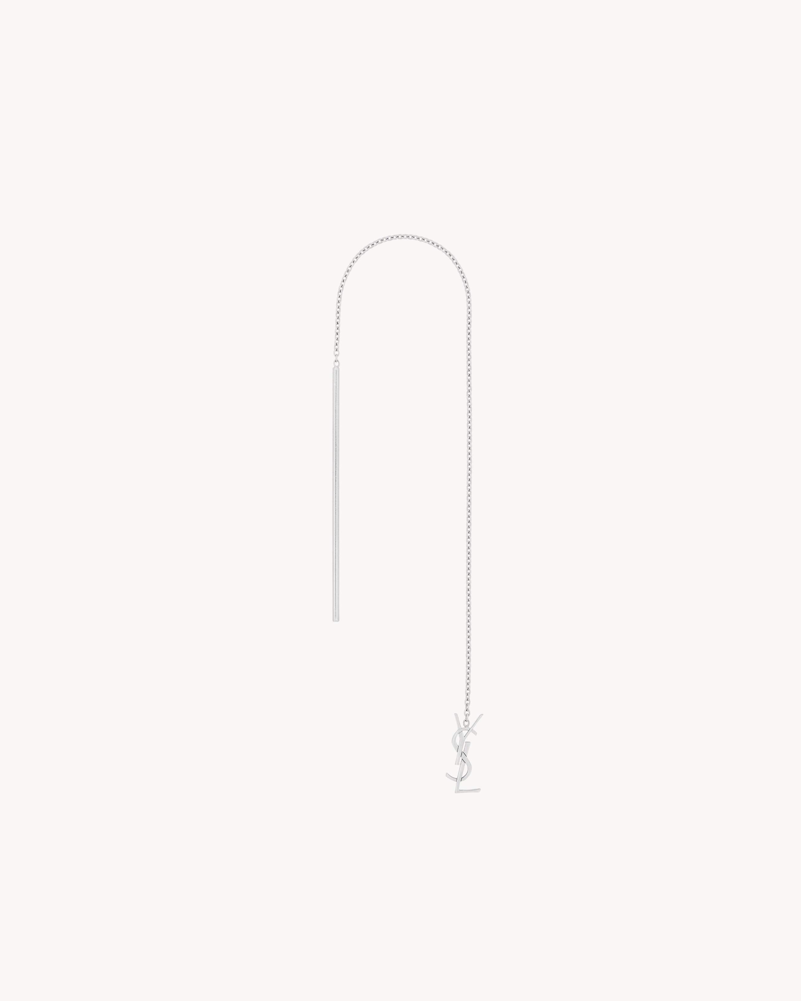 Orecchino a goccia CASSANDRE in oro grigio 18 K