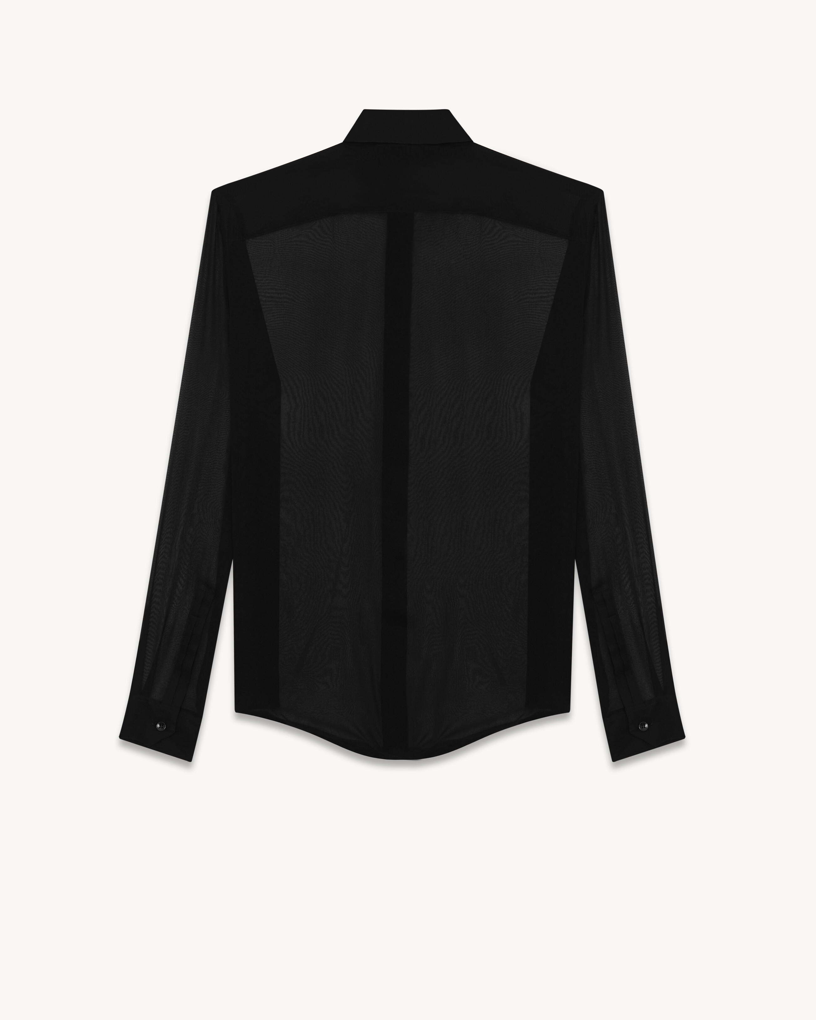 Camisa de chifón de crepé