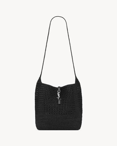 SAINT LAURENT LE 5 A 7 ミニ（ラフィア） SAINT LAURENT Le 5 à 7 ラフィア ショルダーバッグ レザー