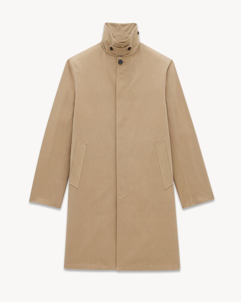 Mackintosh coat in cotton gabardine