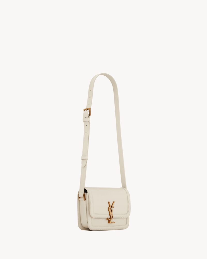 Saint Laurent Solferino Small Cotton-canvas And Leather Shoulder