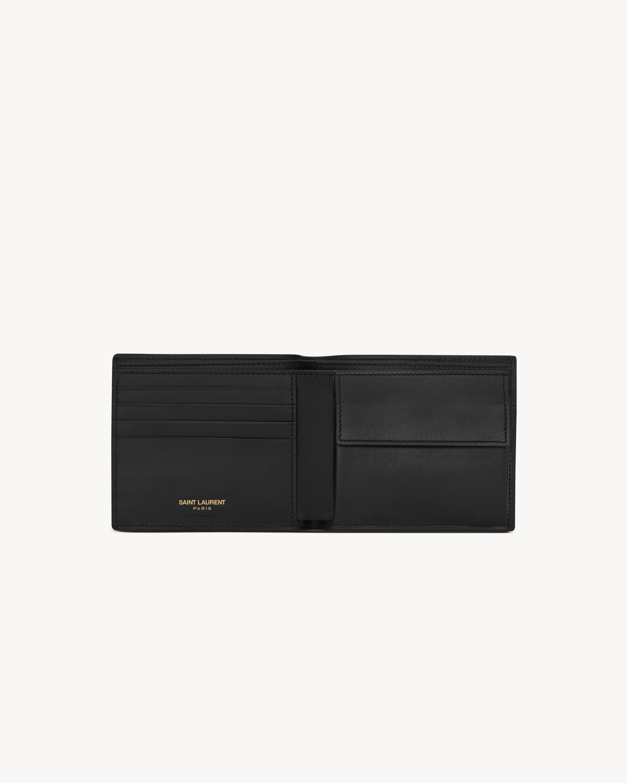 TINY CASSANDRE EAST/WEST Portemonnaie mit Münzfach aus mattem Leder mit Krokoprägung