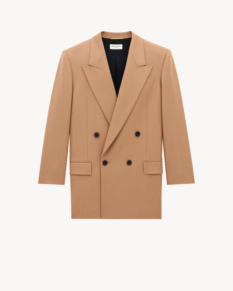 Jacket in Wool Gabardine