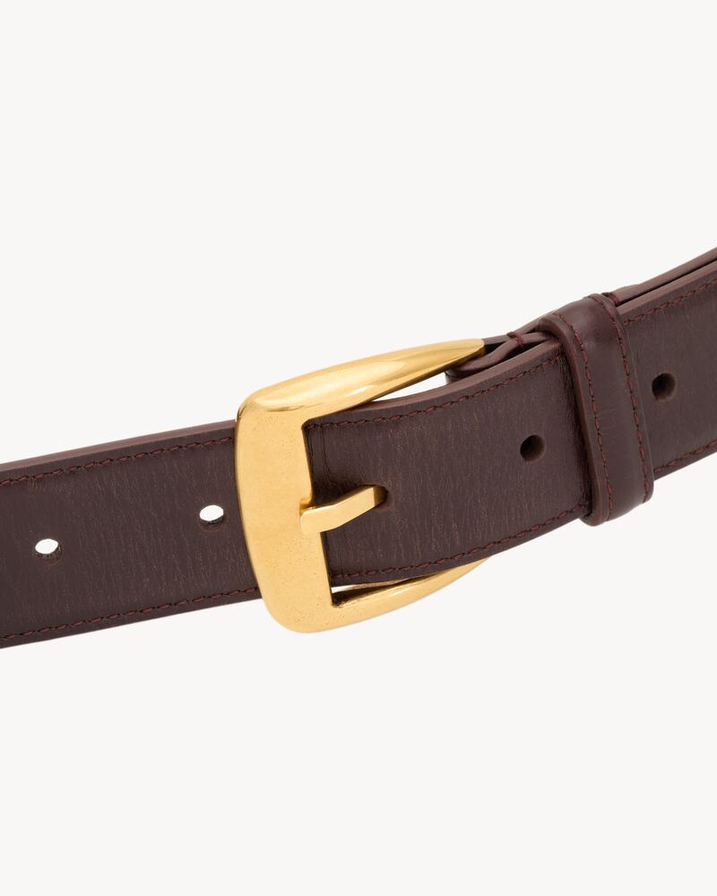 Ceinture trapèze en cuir