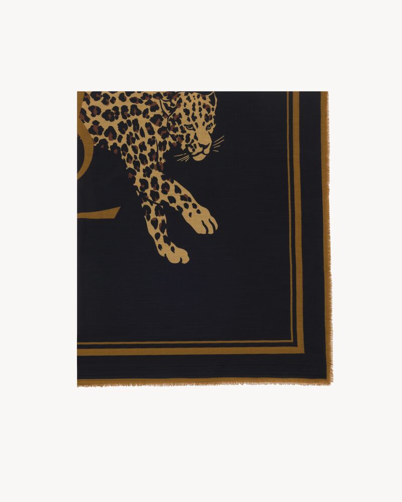 CASSANDRE LARGE SQUARE SCARF IN WOOL TWILL