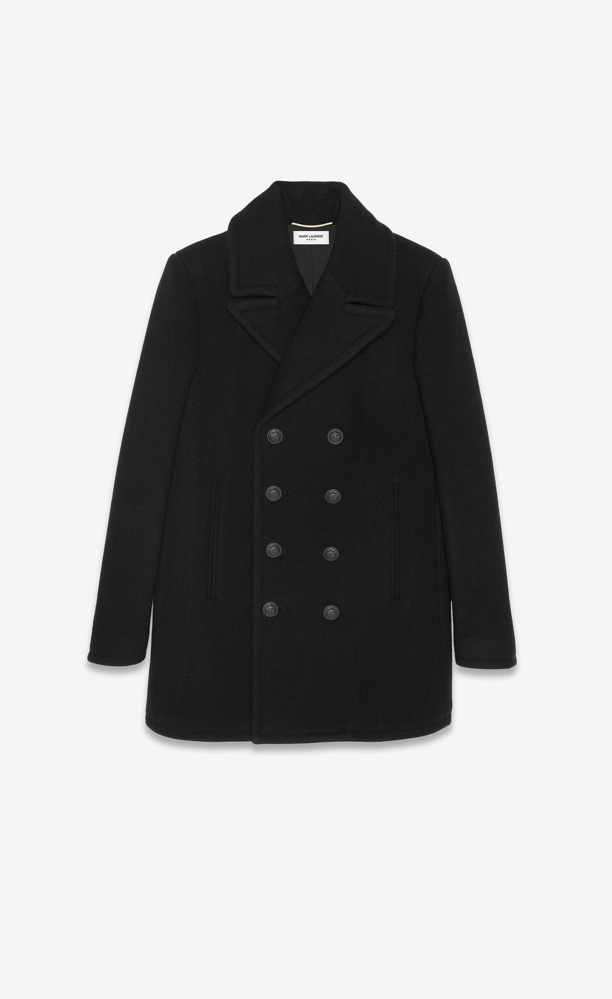 yves saint laurent pea coat