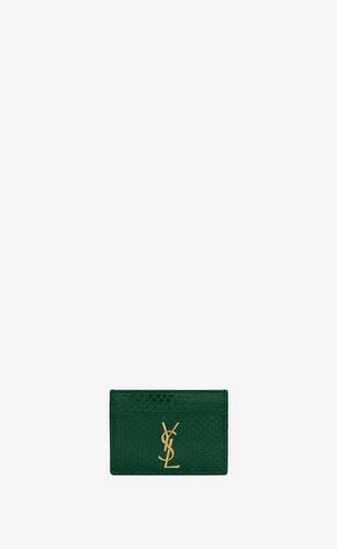 monogram card case in lacquered ayers