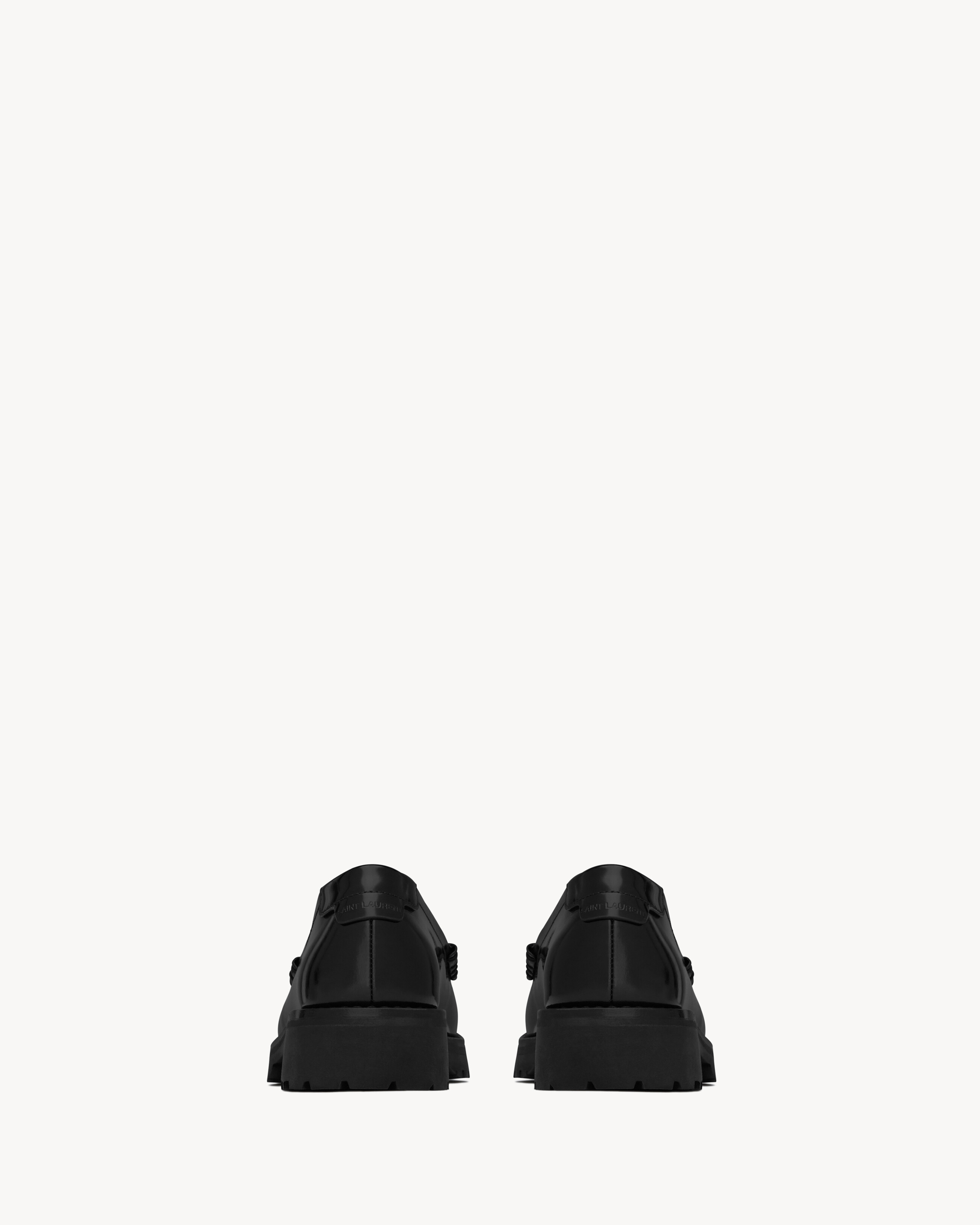Le Loafer chunky penny slippers in glazed leather