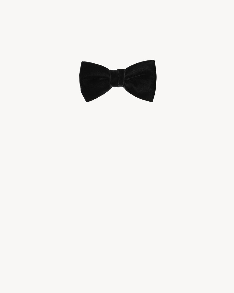 yves bow tie in black velvet