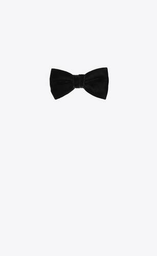 yves bow tie in black velvet