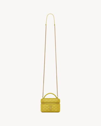 GABY micro vanity bag in lambskin in Yellow | Saint Laurent | YSL
