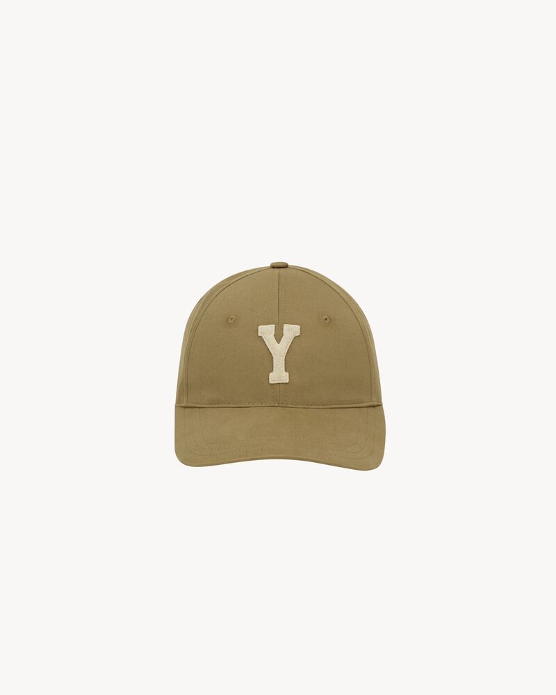 Y varsity cap in gabardine