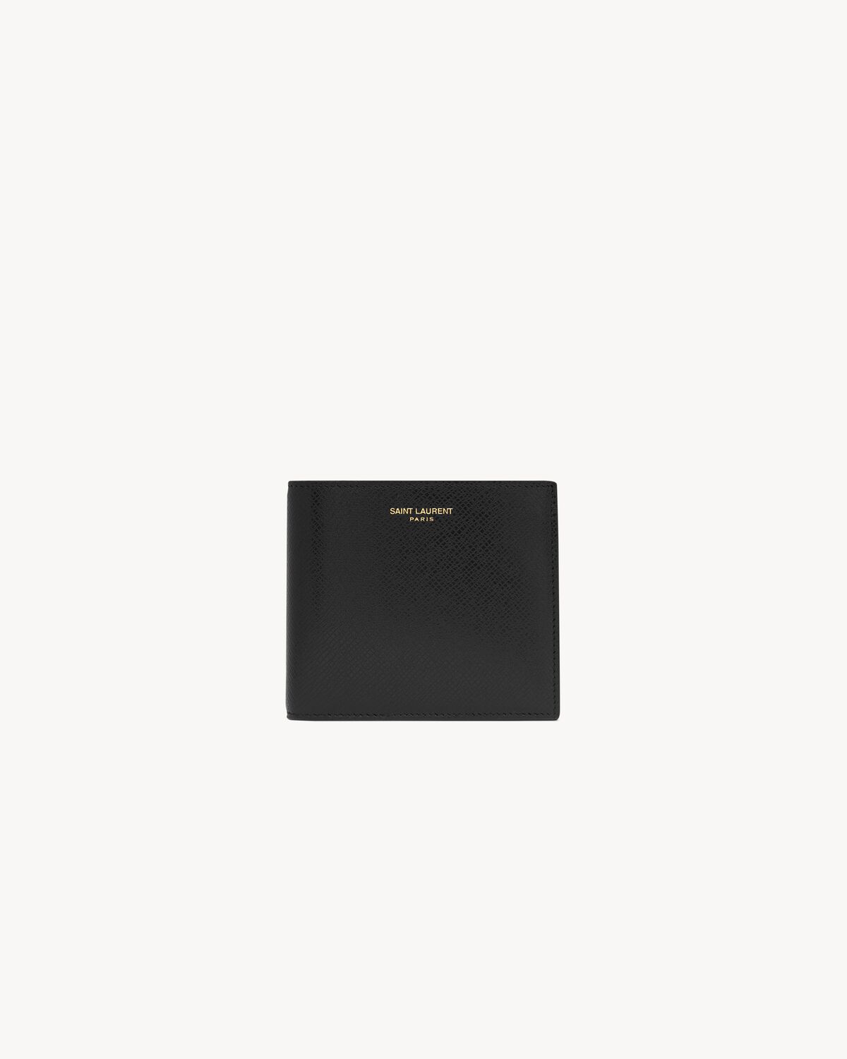 Saint Laurent Paris EAST/WEST wallet in coated bark leather