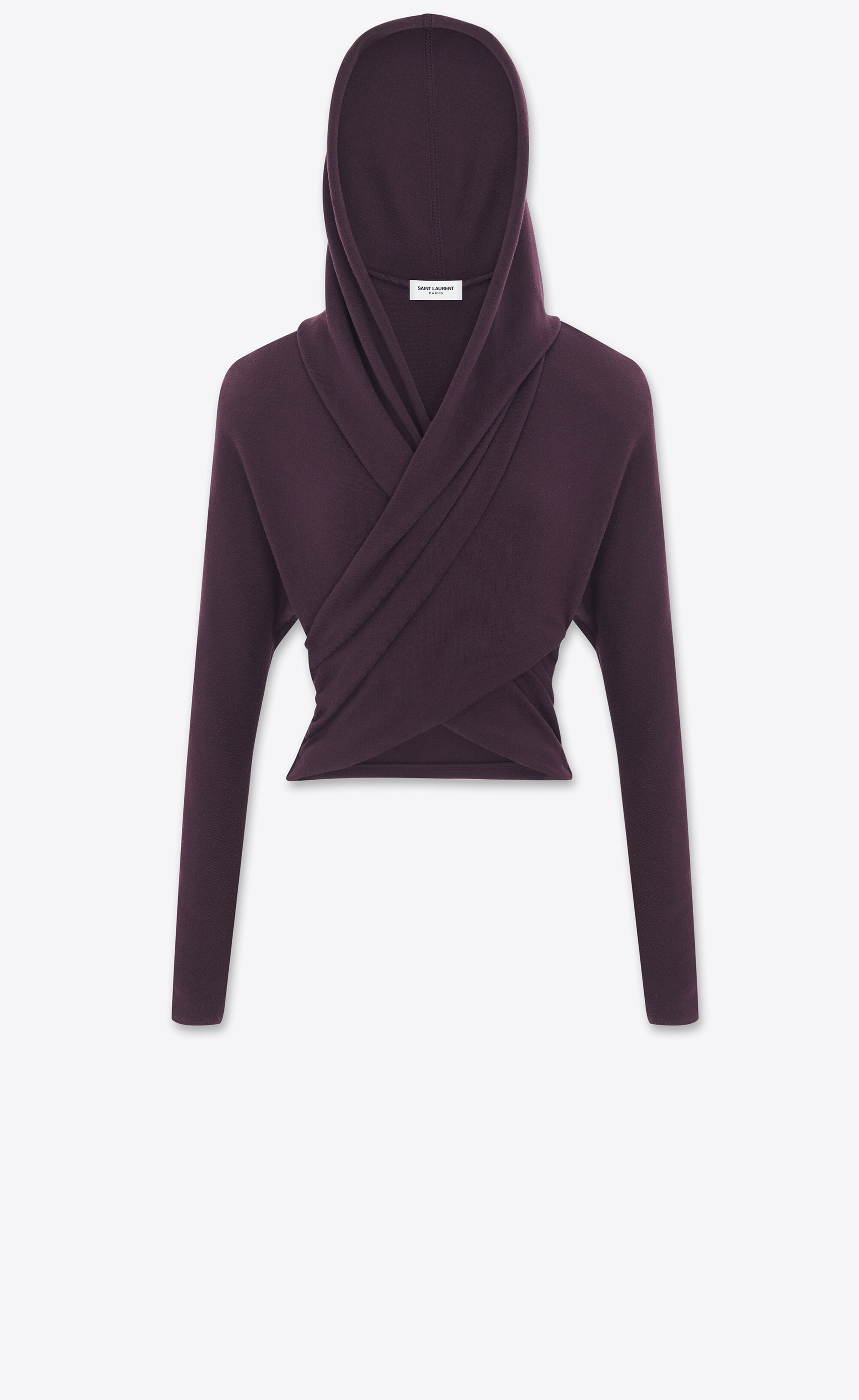 Hooded top in wool | Saint Laurent | YSL.com