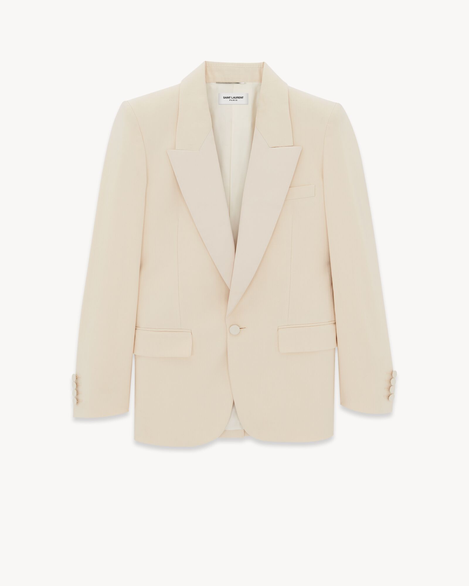 Tuxedo Jacket in Silk Twill | Saint Laurent | YSL.com