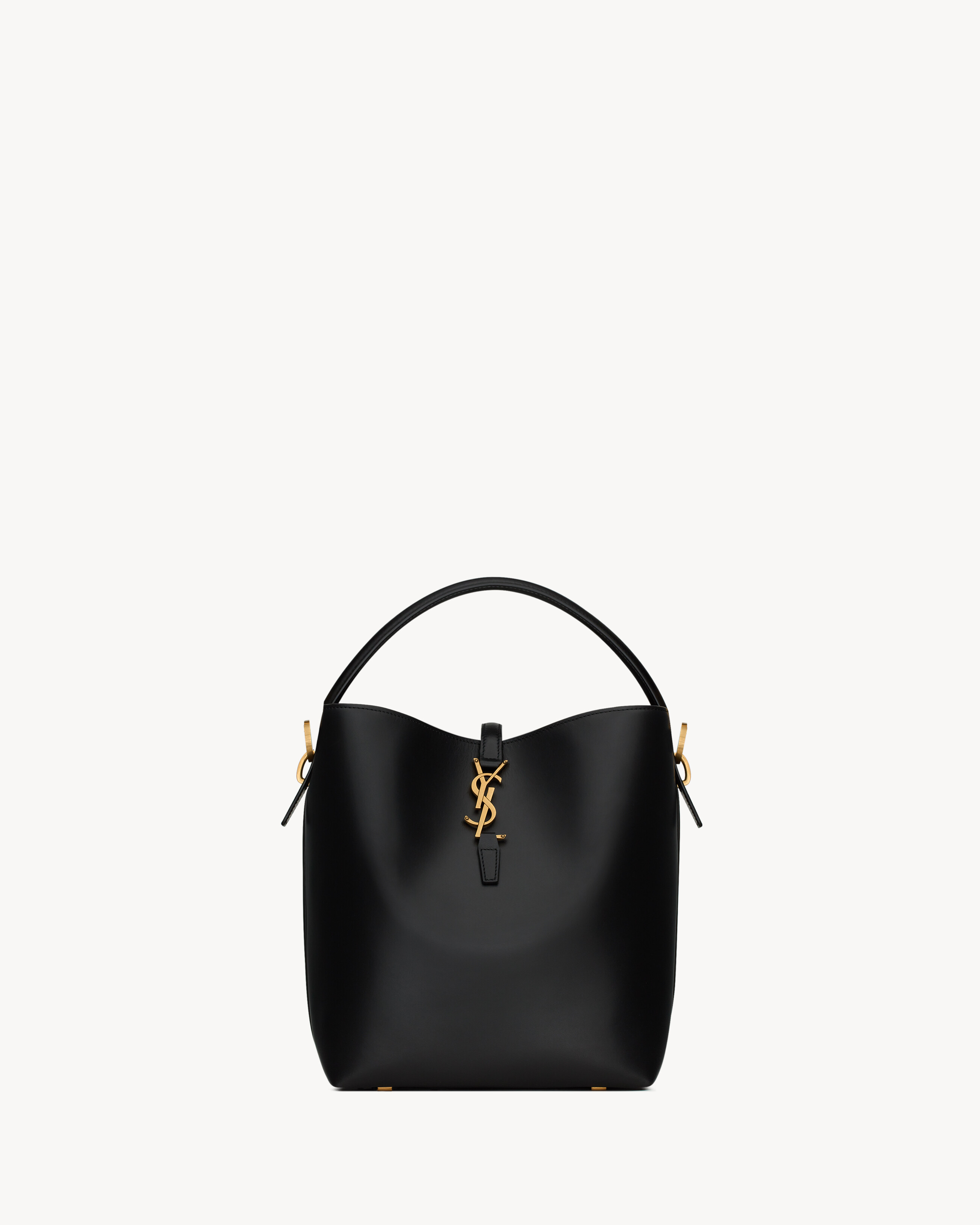 Saint Laurent Calfskin Monogram Le 37 Bucket Bag (SHF-YsxF8W) – LuxeDH