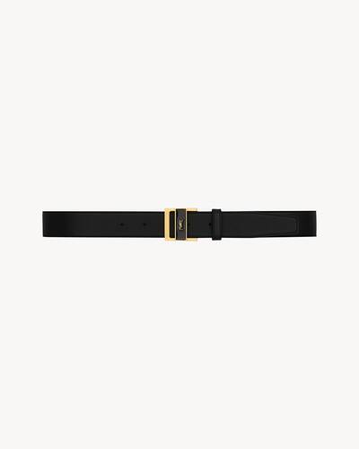 【SAINT LAURENT】Monogram Grain Leather Belt/全国送料無料 SAINT LAURENT】Monogram Grain Leather Belt/全国送料無料