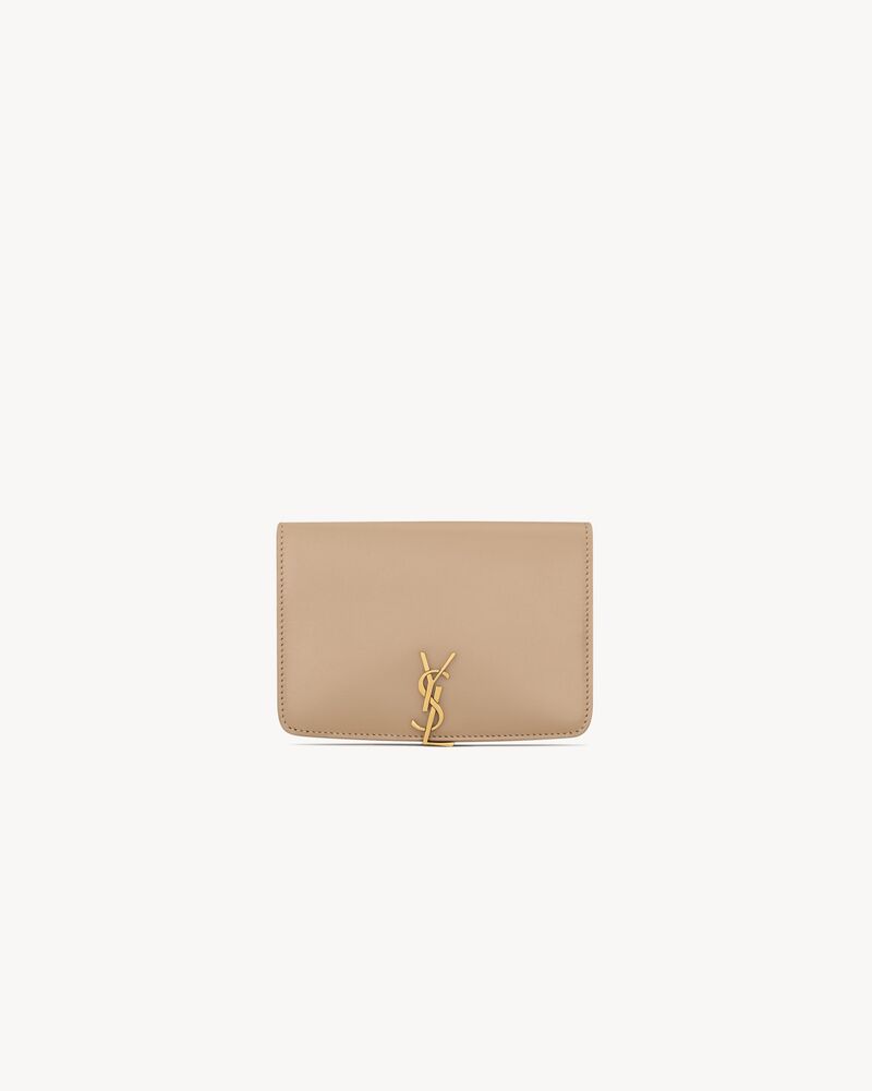 VOLTAIRE passport case in BOX SAINT LAURENT