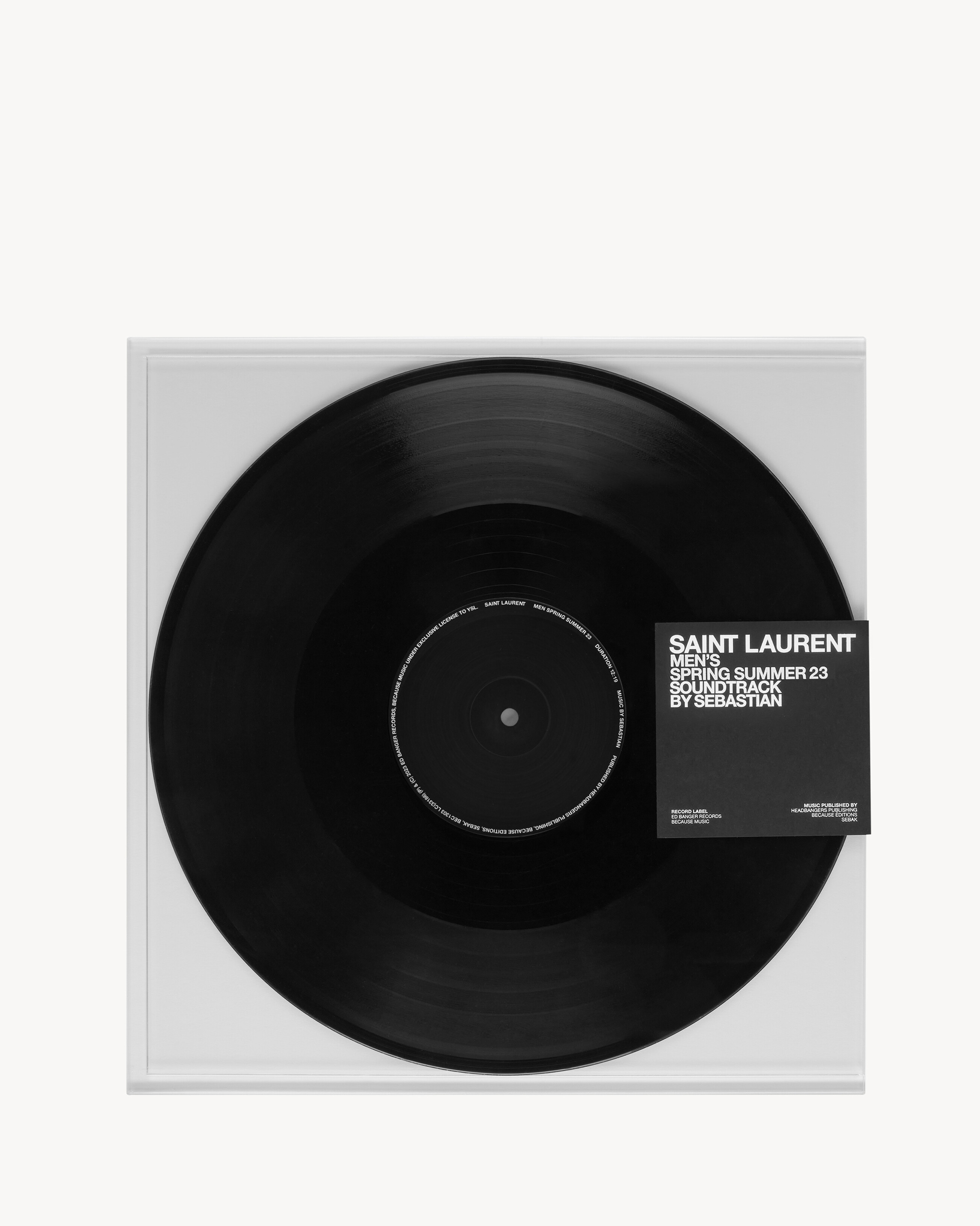 SAINT LAURENT MEN'S SPRING SUMMER 2023 SOUNDTRACK BY SEBASTIAN
